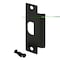 Prime-Line Door Strike, Stainless Steel, Commercial, ASA, Matte Black Finish (Single Pack) U 11450 - alternate 1